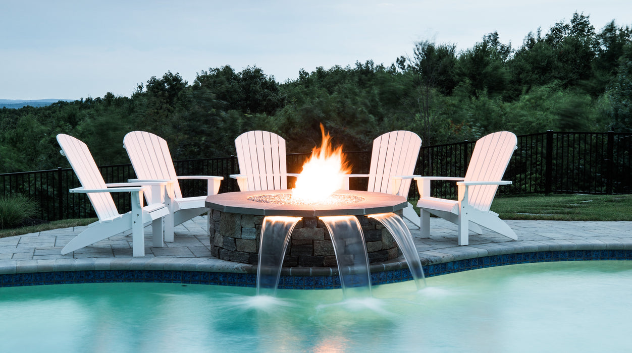 Warming Trends 42x18-Inch Crossfire Circular Aluminum Frame With Concrete Board Attached Ready To Finish Fire Pit Kit