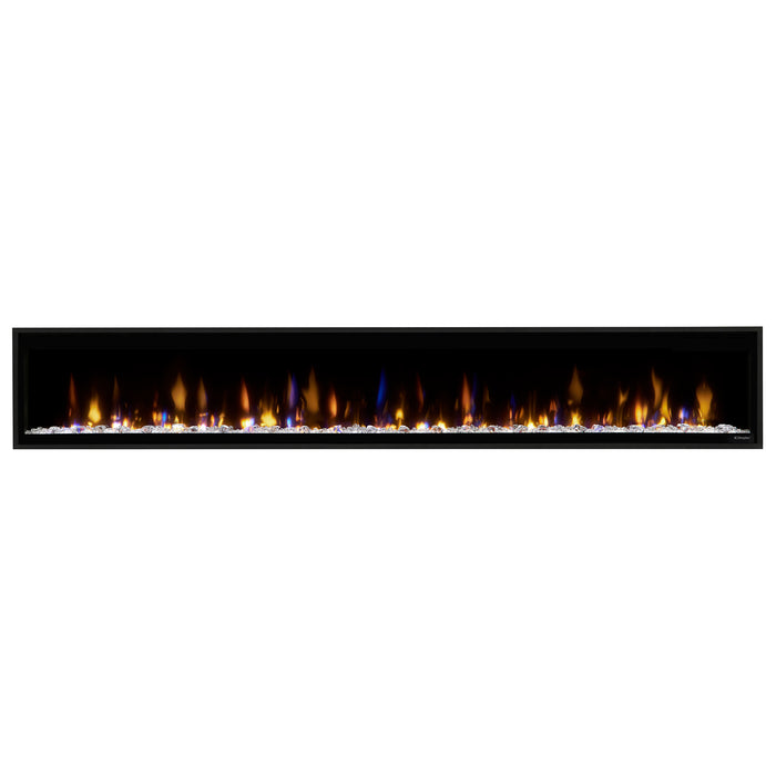 Dimplex Ignite Evolve 100-Inch Built-In Linear Electric Fireplace With Tumbled Glass & Driftwood Media - EVO100