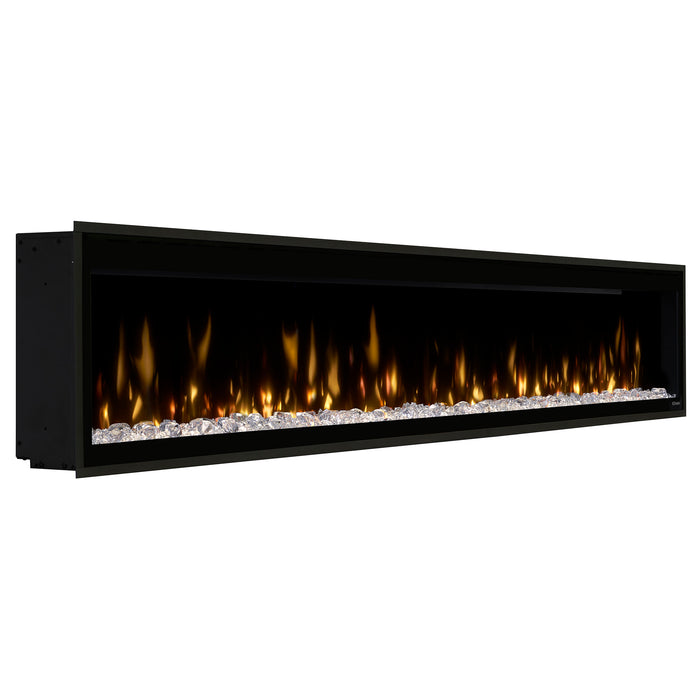 Dimplex Ignite Evolve 100-Inch Built-In Linear Electric Fireplace With Tumbled Glass & Driftwood Media - EVO100