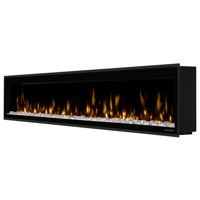 Dimplex Ignite Evolve 100-Inch Built-In Linear Electric Fireplace With Tumbled Glass & Driftwood Media - EVO100