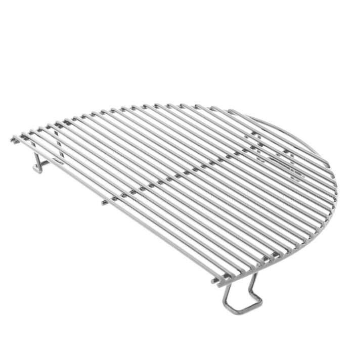 Primo All-In-One Round Ceramic Kamado Grill With Cradle, Side Shelves, And Stainless Steel Grates - PGCRC