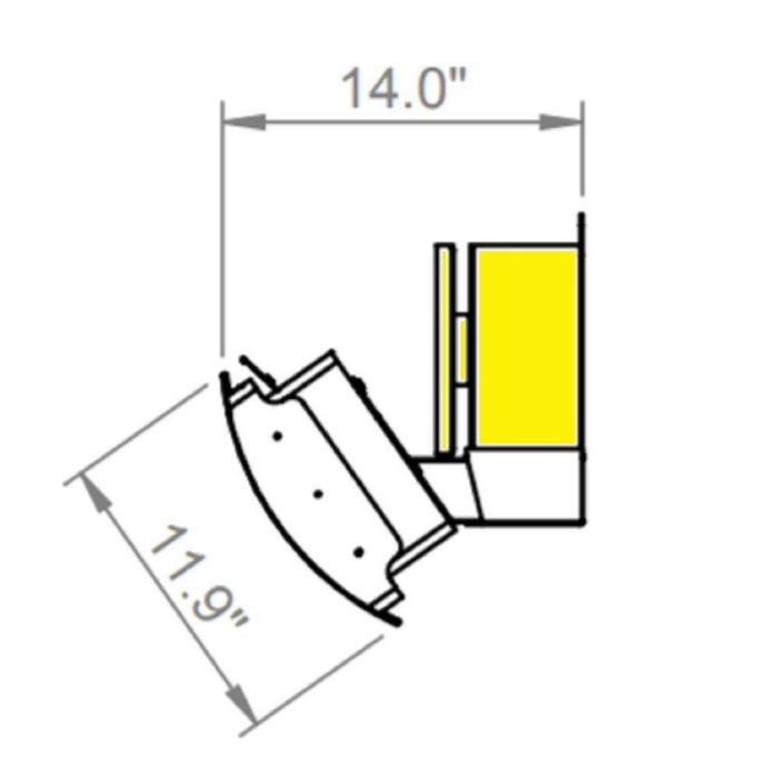 Bromic Wall Bracket Assembly for Platinum/Tungsten Patio Gas Heaters - BH8080001-1