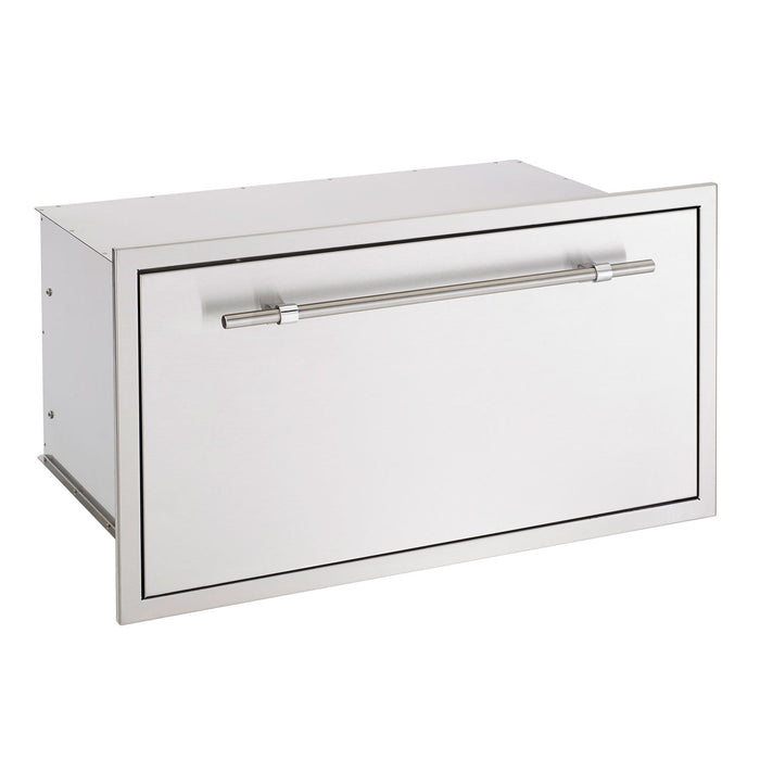 American Made Grills 36x20-Inch Large Storage Drawer w/ Encore & Muscle Handles - SSDR1-36AMG