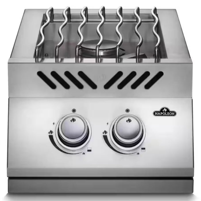 Napoleon 500 Series 15.5 In. 2-Burner Built-In Gas Grill In Stainless Steel With Cover