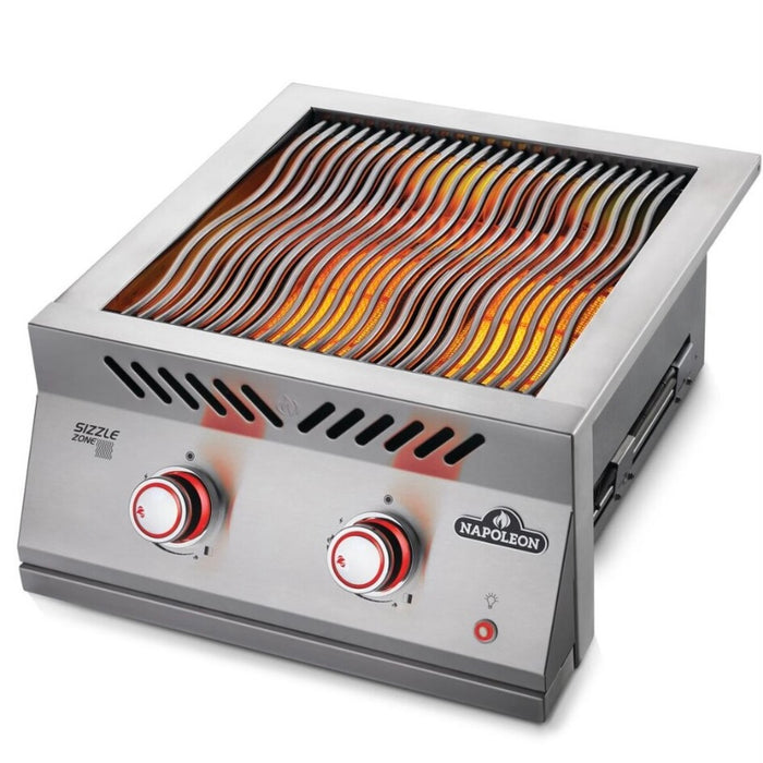 Napoleon Built-In 700 Series Dual Infrared Burner With Stainless Steel Cover