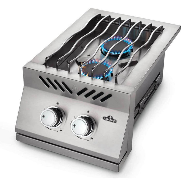 Napoleon 500 Series 15.5 In. 2-Burner Built-In Gas Grill In Stainless Steel With Cover