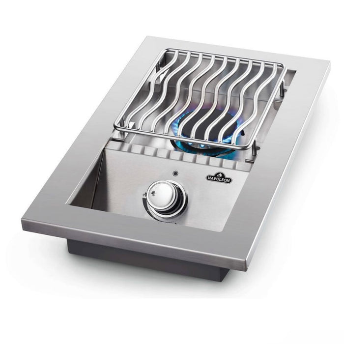 Napoleon 10-Inch Built-in 500 Series Gas Single Range Top Burner With Stainless Steel Cover