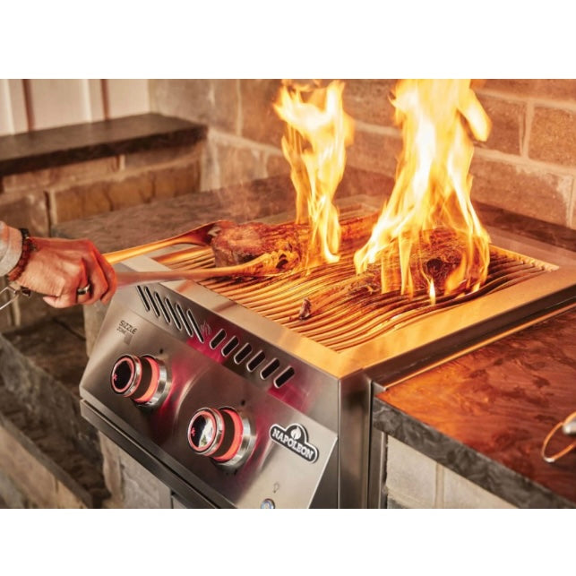 Napoleon Built-In 700 Series Dual Infrared Burner With Stainless Steel Cover