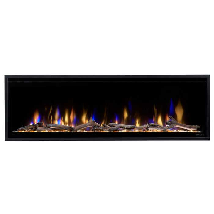 Dimplex Ignite Evolve 50-Inch Built-In Linear Electric Fireplace With Tumbled Glass & Driftwood Media - EVO50