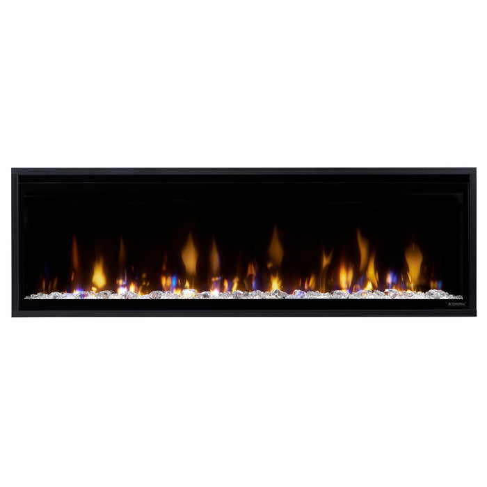 Dimplex Ignite Evolve 50-Inch Built-In Linear Electric Fireplace With Tumbled Glass & Driftwood Media - EVO50