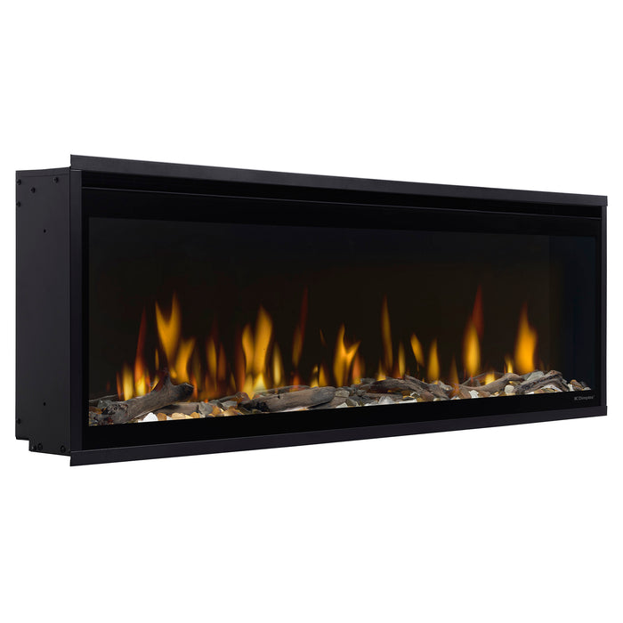 Dimplex Ignite Evolve 50-Inch Built-In Linear Electric Fireplace With Tumbled Glass & Driftwood Media - EVO50