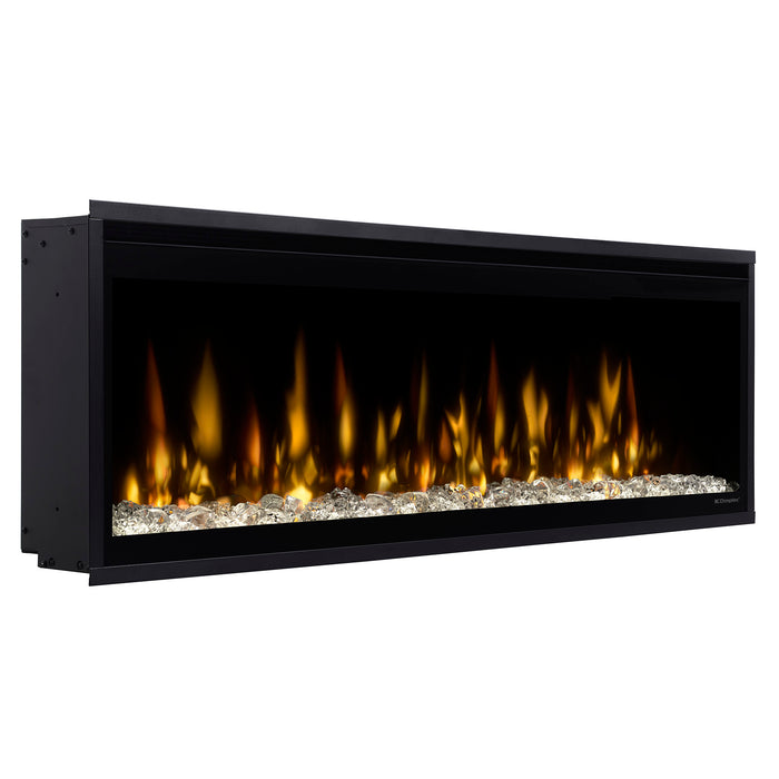 Dimplex Ignite Evolve 50-Inch Built-In Linear Electric Fireplace With Tumbled Glass & Driftwood Media - EVO50