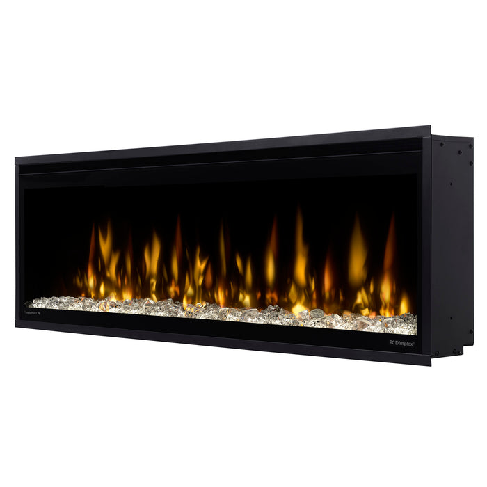 Dimplex Ignite Evolve 50-Inch Built-In Linear Electric Fireplace With Tumbled Glass & Driftwood Media - EVO50