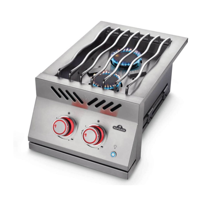 Napoleon Built-In 700 Series Inline Dual Range Top Burner With Stainless Steel Cover