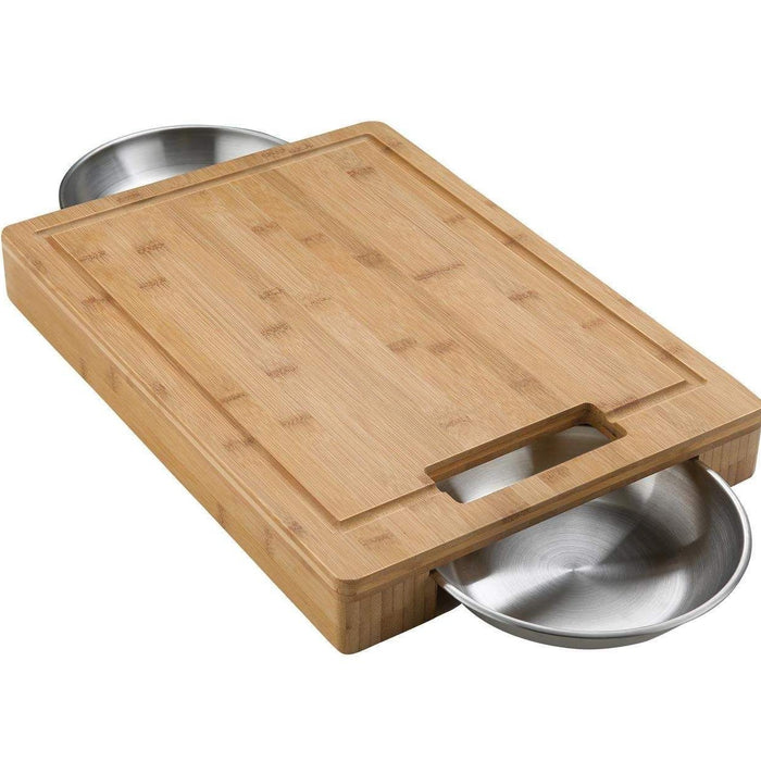 Napoleon PRO Cutting Board With Stainless Steel Bowls - 70012