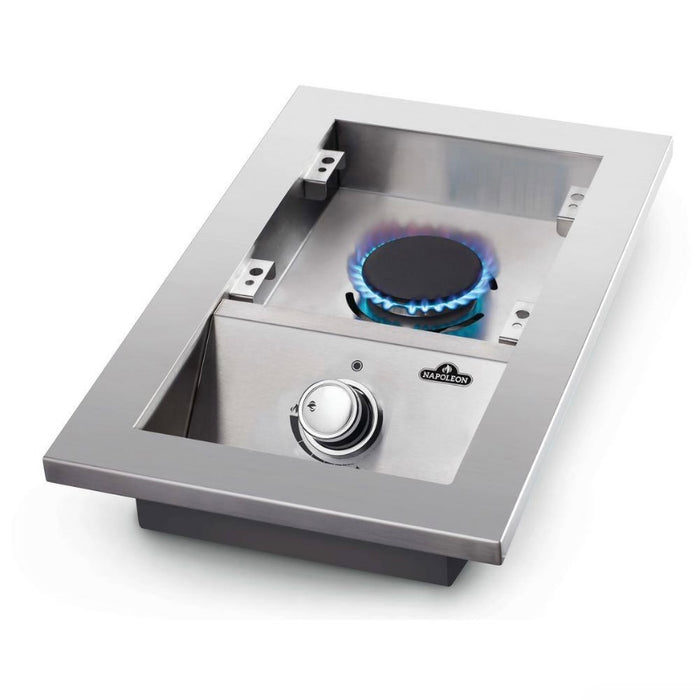 Napoleon 10-Inch Built-in 500 Series Gas Single Range Top Burner With Stainless Steel Cover