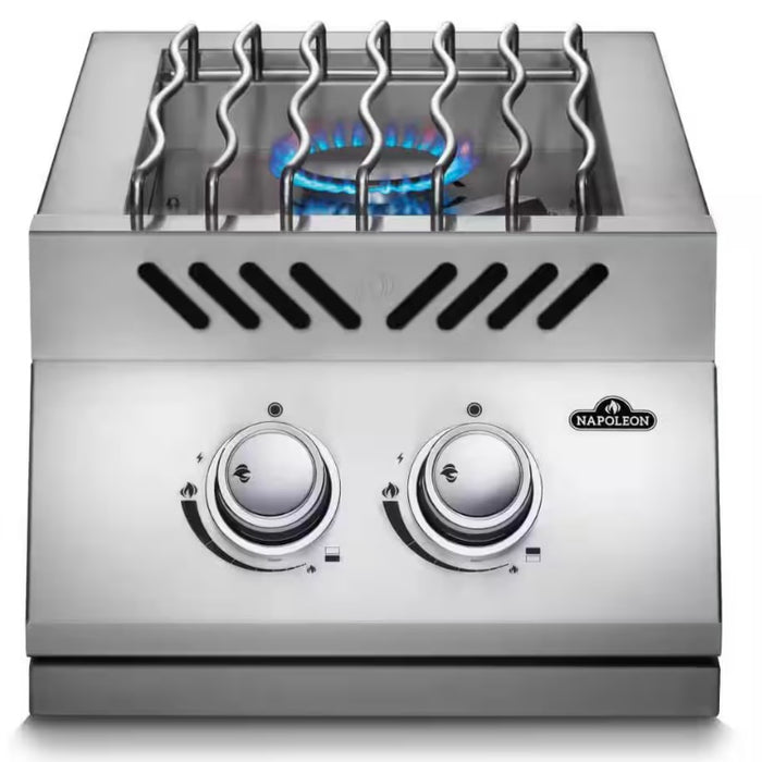 Napoleon 500 Series 15.5 In. 2-Burner Built-In Gas Grill In Stainless Steel With Cover