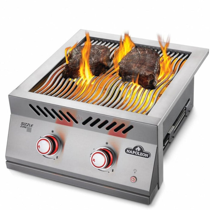 Napoleon Built-In 700 Series Dual Infrared Burner With Stainless Steel Cover