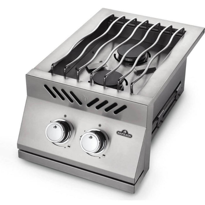 Napoleon 500 Series 15.5 In. 2-Burner Built-In Gas Grill In Stainless Steel With Cover