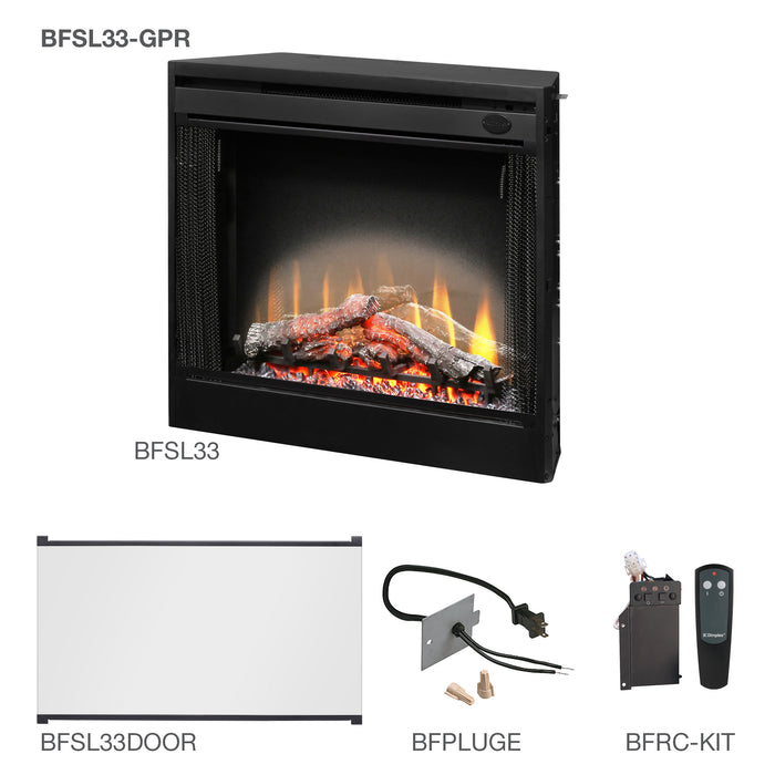 Dimplex Built-In Slim Line 33-Inch Electric Firebox - BFSL33