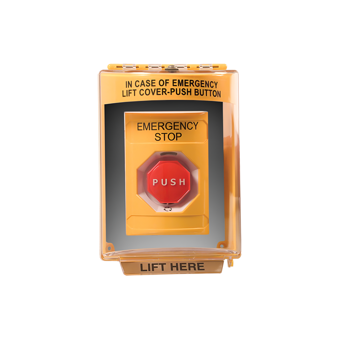 Warming Trends Emergency Stop Push Button With Weather Proof Lift Cover - EMERSTOP