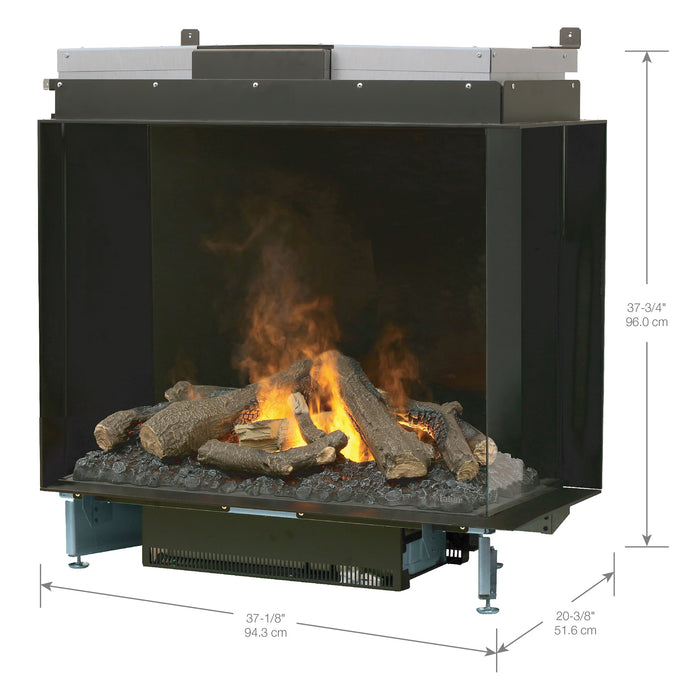 Dimplex E-Matrix 37'' E-MatriX 2-Sided Right-Facing Built-In Water Vapor Electric Fireplace - FEF3226L2R