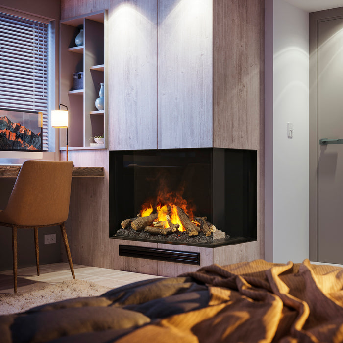 Dimplex E-Matrix 37'' E-MatriX 2-Sided Right-Facing Built-In Water Vapor Electric Fireplace - FEF3226L2R