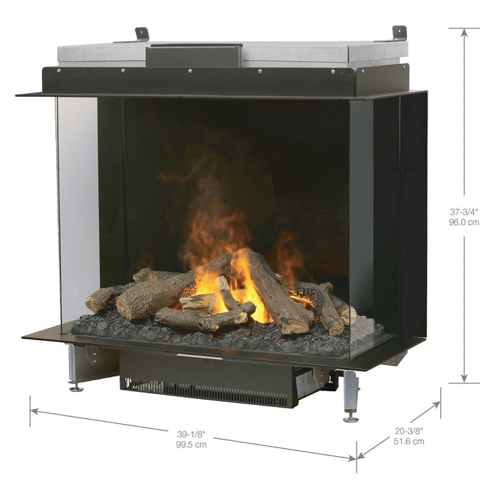 Dimplex E-Matrix 39-Inch Water Vapor 3-Sided Built-In Electric Fireplace - FEF3226L3