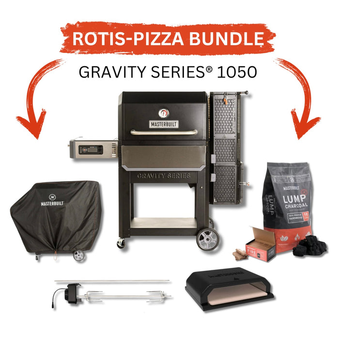 Masterbuilt Gravity Series 1050 Digital Charcoal Grill + Smoker Bundle - MB20041220