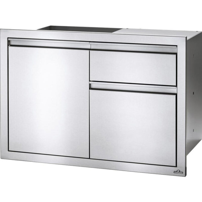 Napoleon Built-In 36" X 24" Single Door & Waste Bin Drawer & Paper Towel Holder Combo - BI-3624-1D1W