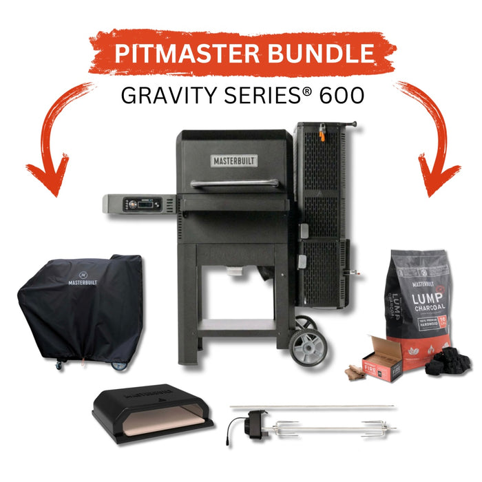 Masterbuilt Gravity Series 600 Digital Digital Charcoal Grill + Smoker Bundle - MB20041023