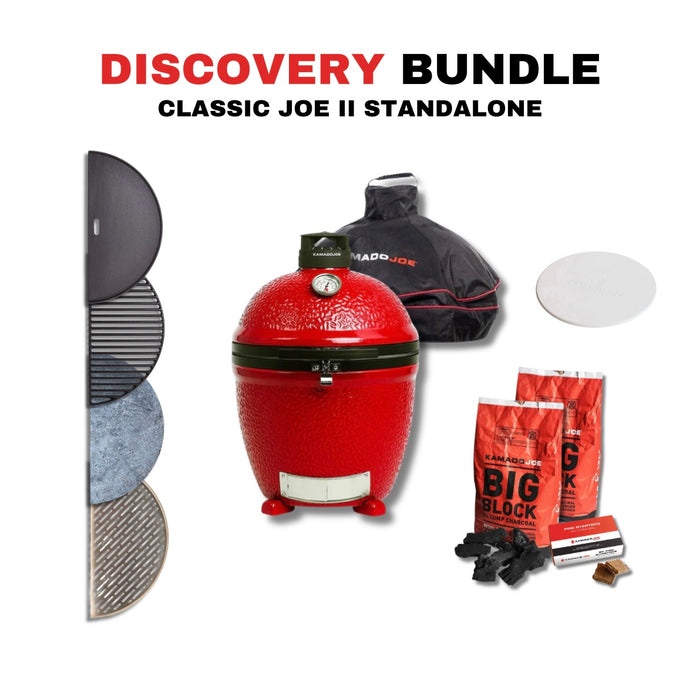 Kamado Joe Classic Joe II Standalone 18-inch Charcoal Grill Bundle - KJ23NRHC