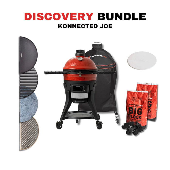 Kamado Joe Konnected Joe Auto-Ignition and Temperature Control Digital Charcoal Grill and Smoker Bundle - KJ15041123