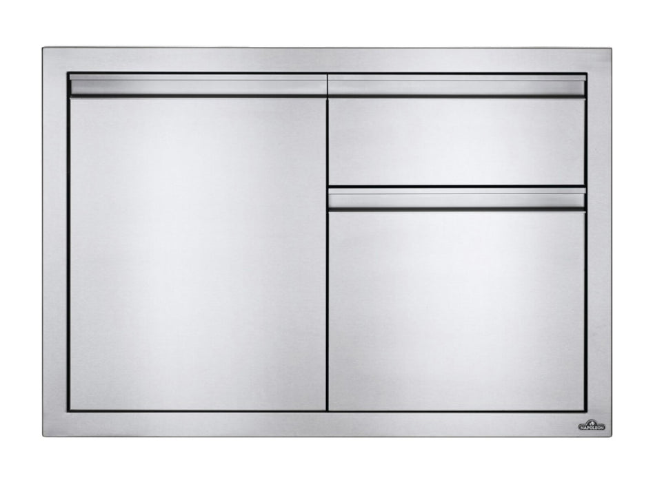 Napoleon 36-Inch Stainless Steel Single Door and Double Drawer - BI-3624-1D2DR