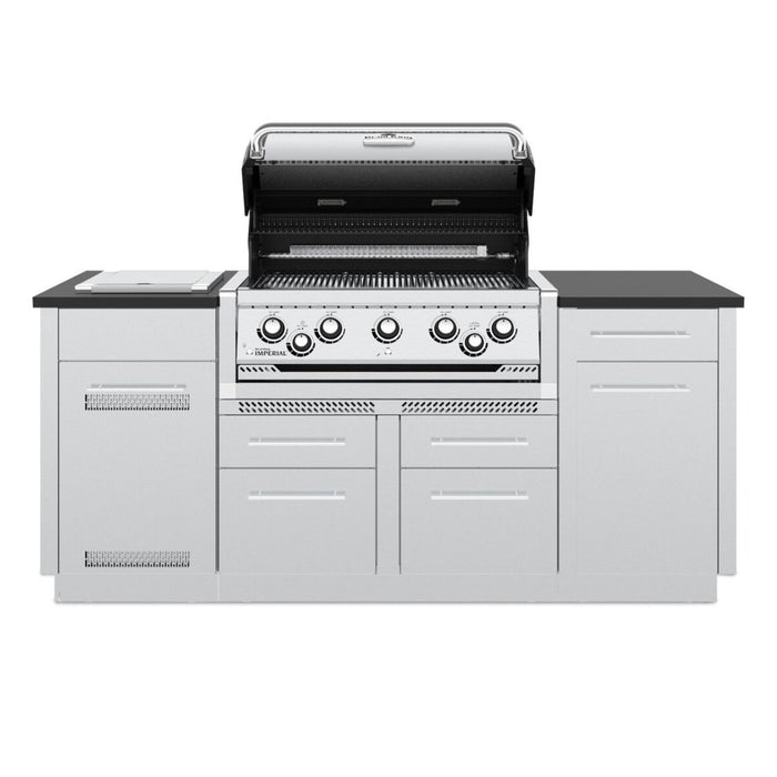 Broil King Imperial S 590i 5-Burner Natural Gas Grill Center With Rotisserie, & Side Burner - Stainless Steel - 896847