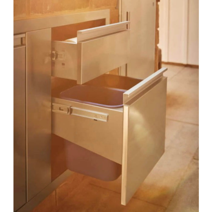 Napoleon Built-In 42"X 24" Large Door & Waste Bin Drawer & Paper Towel Holder Combo - BI-4224-1D1W