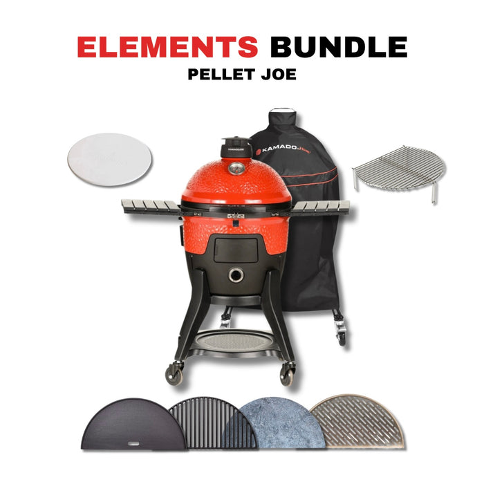 Kamado Joe Pellet Joe 18-Inch Ceramic Kamado Pellet Grill Bundle - KJ15260020