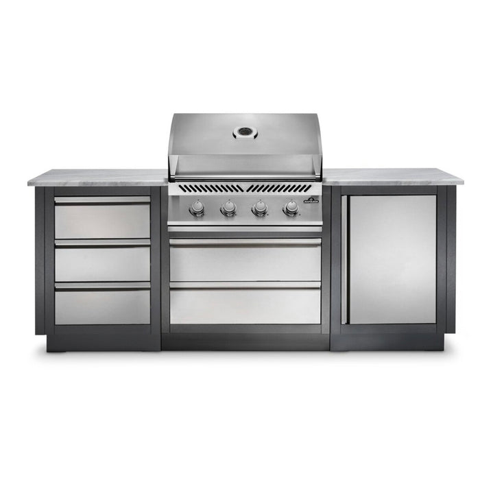 Napoleon Oasis 100 Modular Island Bundle With Built-In 500 Series 32-Inch Gas Grill