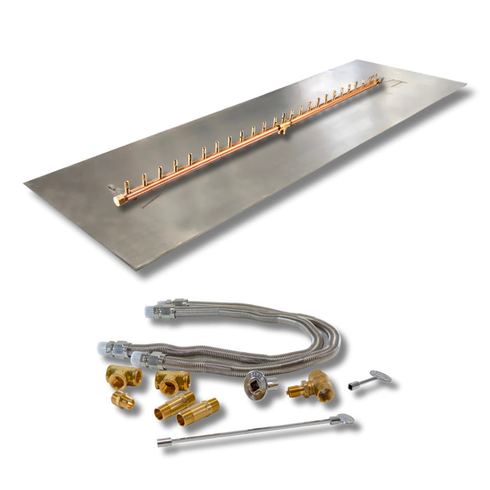 Warming Trends 250K BTU Crossfire CFBL Linear Brass Burner With Waterstop