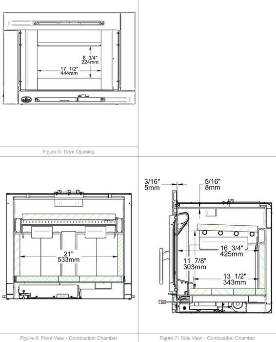 Osburn Osburn 36-Inch Matrix Wood Burning Fireplace Insert With 30% Tax Credit Eligibility - OB02028