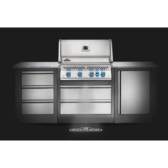 Napoleon Prestige PRO 500 Built-In Gas Grill With Infrared Rear Burner & Rotisserie Kit