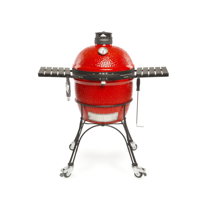 Kamado Joe 18-Inch Red Classic Joe II Ceramic Charcoal Grill With Cart Bundle - KJ23RHC