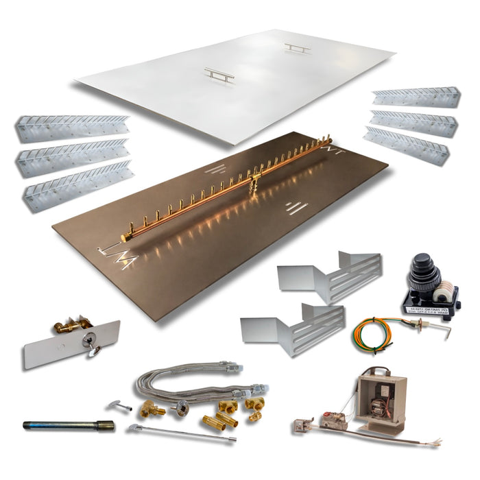 Ultimate Crossfire Bundle: Warming Trends Crossfire CFBL Linear Brass Burner Bundle