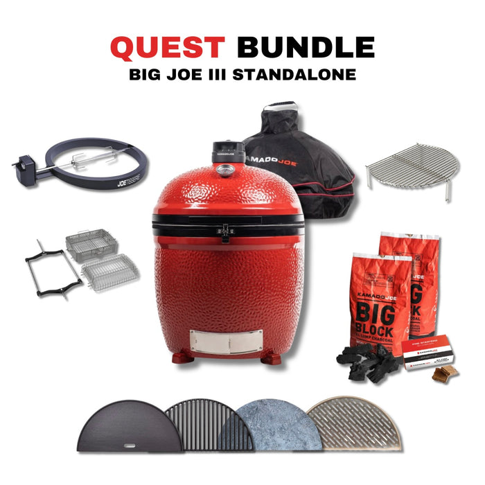 Kamado Joe Big Joe III Standalone 24-inch Charcoal Grill Bundle - KJ15040821