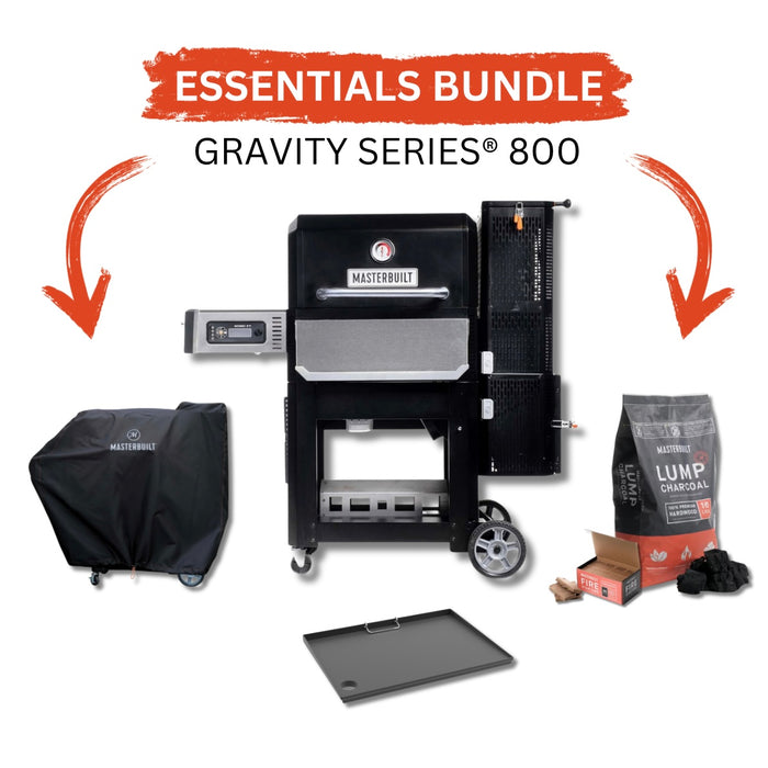 Masterbuilt Gravity Series 800 Digital Charcoal Griddle + Grill + Smoker Bundle - MB20040221