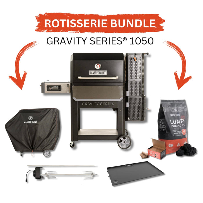 Masterbuilt Gravity Series 1050 Digital Charcoal Grill + Smoker Bundle - MB20041220