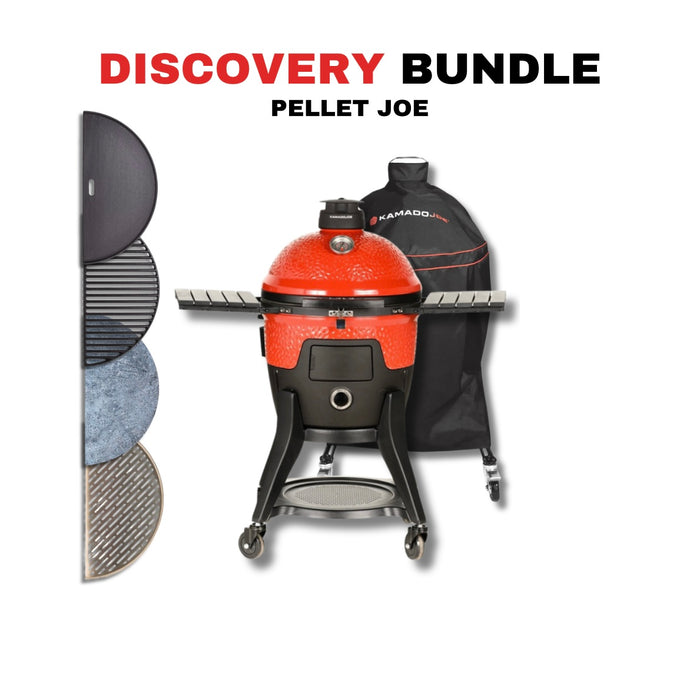 Kamado Joe Pellet Joe 18-Inch Ceramic Kamado Pellet Grill Bundle - KJ15260020