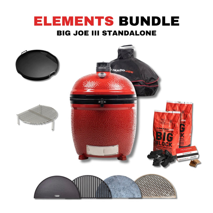 Kamado Joe Big Joe III Standalone 24-inch Charcoal Grill Bundle - KJ15040821