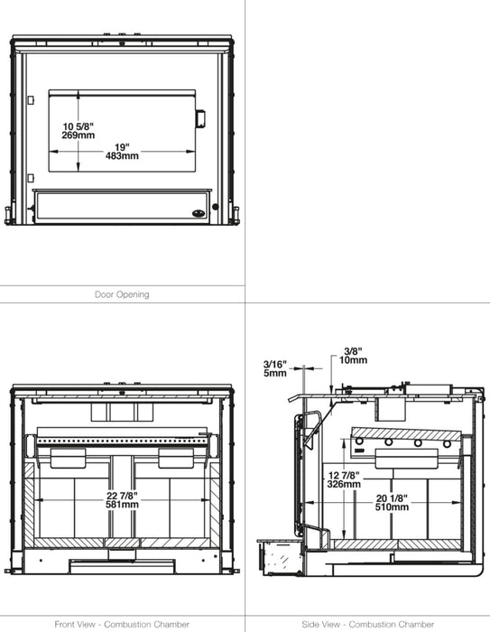 Osburn 30-Inch 3500 Wood Burning Fireplace Insert With 30% Tax Credit Eligibility - OB03510