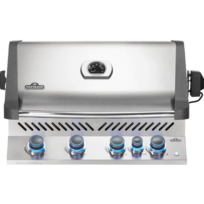 Napoleon Prestige 500 Built-In Gas Grill With Infrared Rear Burner & Rotisserie Kit